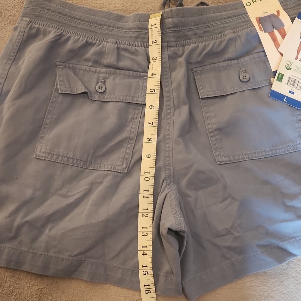 NWT Orvis Light Blue Athletic Shorts Women's Large - Picture 5 of 6